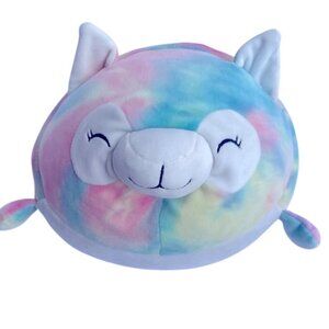 14" Comfort Cat Kitty Tie Dye Watercolor Memory Weighted Stuffed Animal